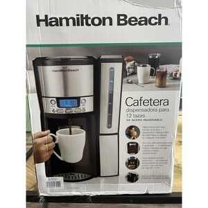 Hamilton Beach Brewstation 12 Cup Programmable Filter Coffee Machine Black -...